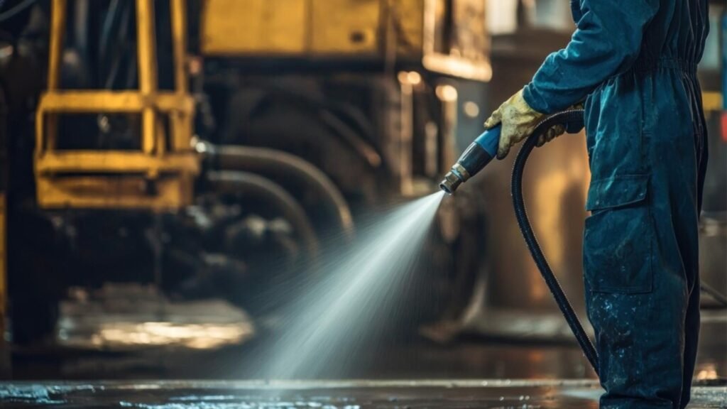 Car Washing using by APS Pressure System's Heavy Duty Car Washer Included Triplex Plunger Pumps with High Pressure Industrial Hydro jetting System