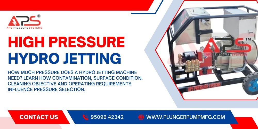 Hydro Jetting Machine Pressure Guide: How to Select the Right Pressure